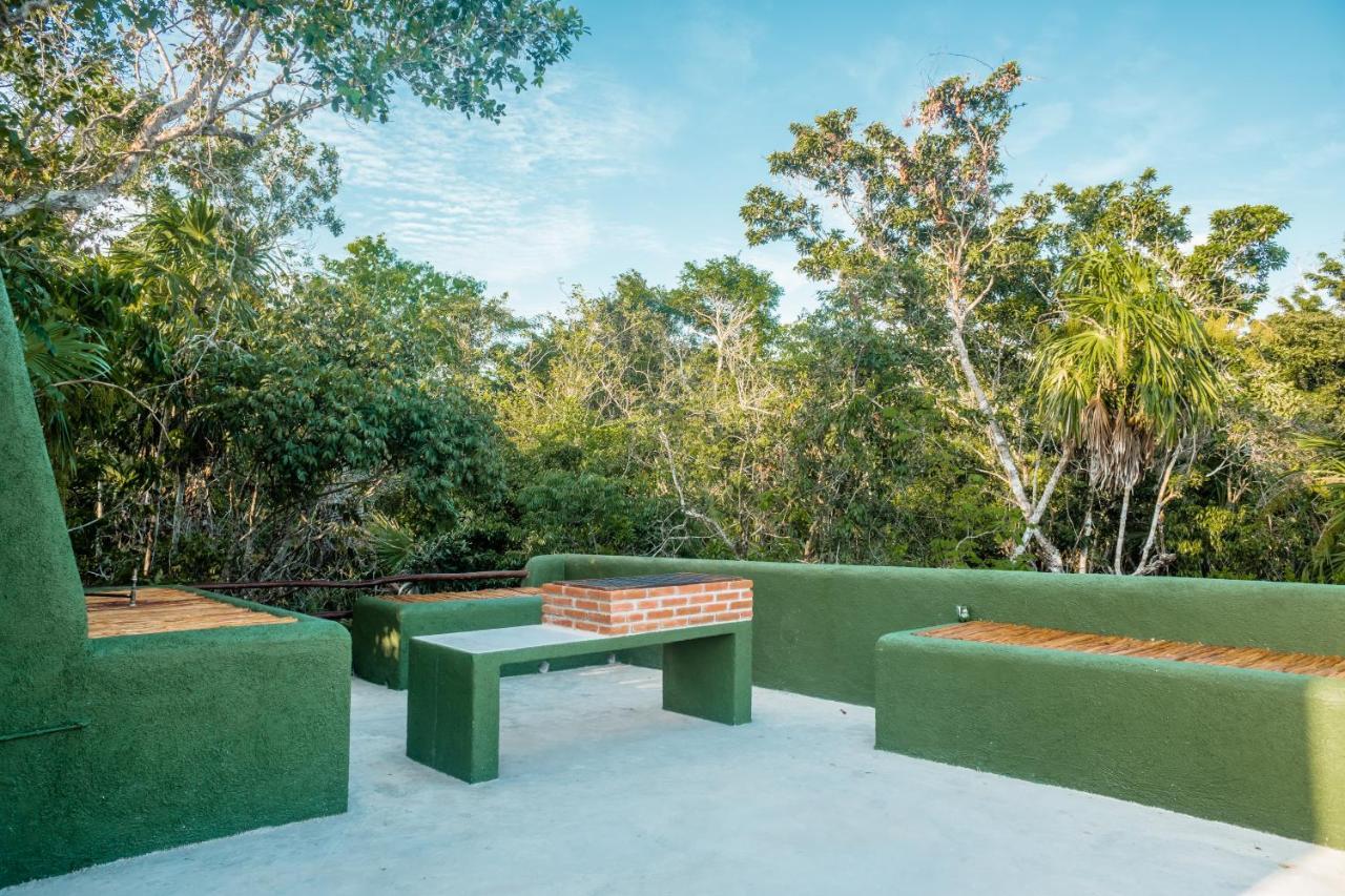 Casa Pibe, Private Jacuzzi, Pier And Rooftop Villa Bacalar Eksteriør billede